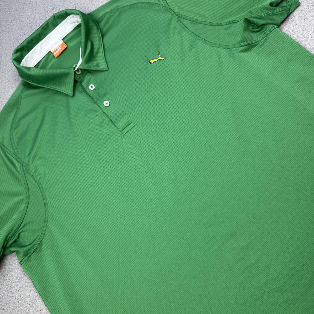 Puma Polo Shirt Mens 2XL Green Golf USP Dry Performance Moisture Wicking